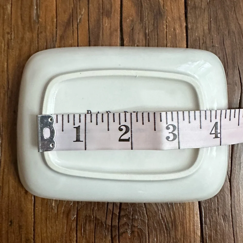Rae Dunn Strength Trinket Tray in White